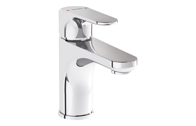 Vitra Root Round Compact Basin Mixer Tap - Chrome, Brushed Nickel & Matt Black