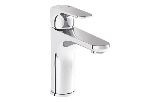 Vitra Root Round Basin Mixer Tap - Chrome, Brushed Nickel & Matt Black