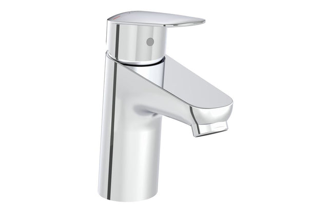 VitrA Flow Round Basin Mixer - Chrome