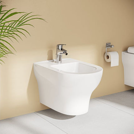 VitrA Flow Round Bidet Mixer - Chrome