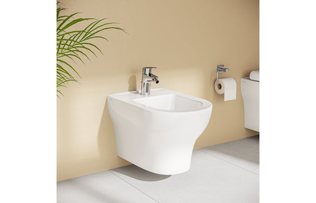 VitrA Flow Round Bidet Mixer - Chrome