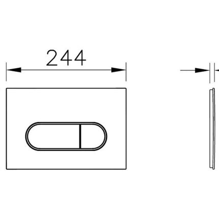 Vitra Loop Round Flush Plate