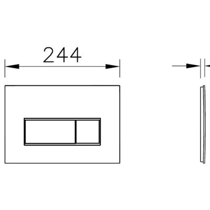 Vitra Loop Square Flush Plate