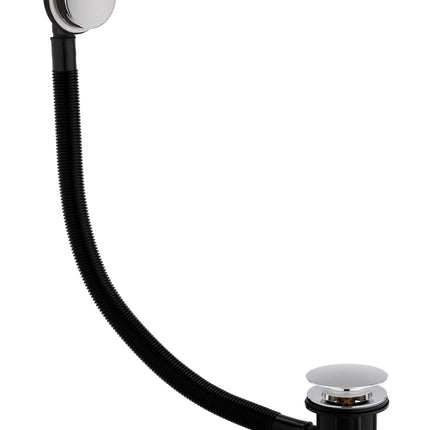 Sprung Plug Bath Waste and Overflow - Click-Clack Brass Waste