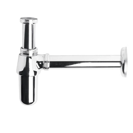 Kartell Adjustable Basin Bottle Trap Chrome Plated Brass Round Bottom