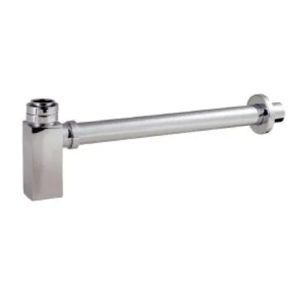 Adjustable Basin Bottle Trap Square Chrome - Compact Brass Design | Kartell