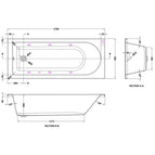 1700mm x 700mm