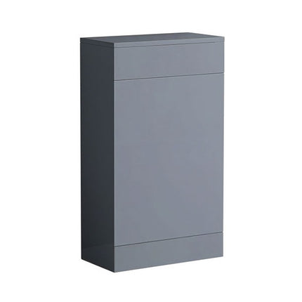 Portland 490mm Waterproof WC Unit with Worktop | Compact Bathroom Furniture Mid Grey