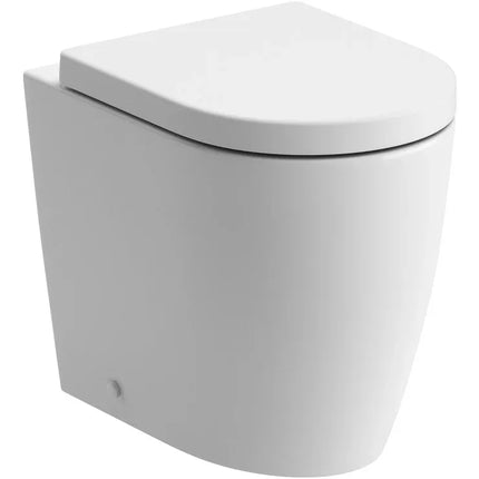 Coniston Rimless Back to Wall WC with Soft Close Seat - White | Dual Flush | Lifetime Guarantee