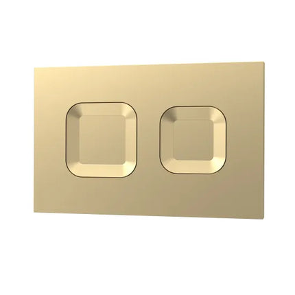 Hudson Reed Square Dual Flush Push Button | White, Black & Brushed Brass | For Concealed Cisterns