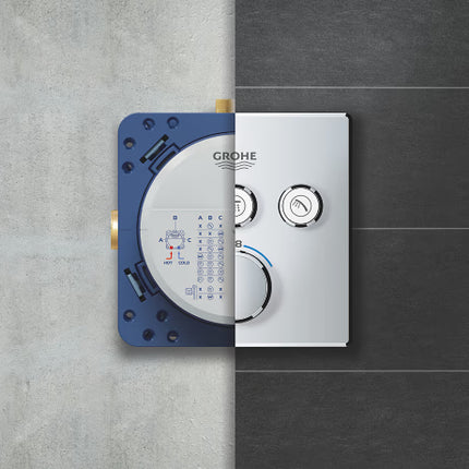 Grohe Rapido SmartBox Universal Rough-In Box – 3 Outlet | 1/2" | 35604000