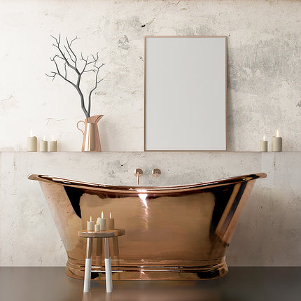 BC Designs Boat Bath 1700mm Freestanding - Copper Finish