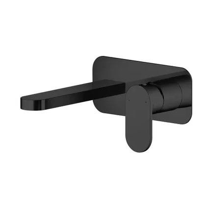 Nuie Binsey Wall Mounted Basin Tap | Single Lever Mono Mixer Matt Black