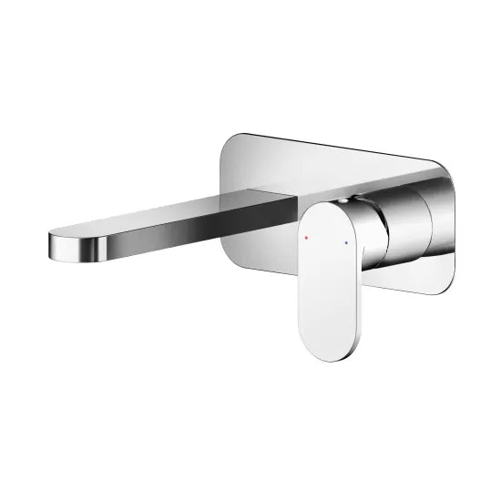 Nuie Binsey Wall Mounted Basin Tap | Single Lever Mono Mixer Chrome