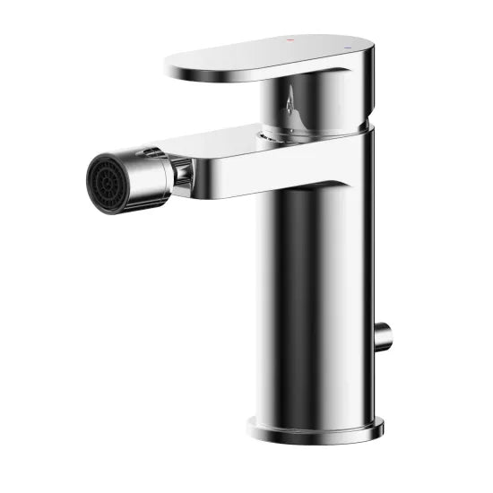 Nuie Binsey Bidet Mono Tap with Pop-Up Waste - Chrome Finish