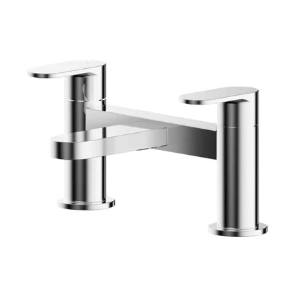 Nuie Binsey Deck Mount Bath Filler - Premium Brass Bathroom Tap Chrome