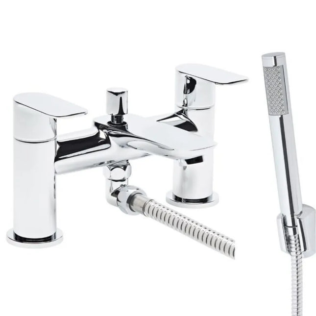 Roper Rhodes Crew Basin & Bath Shower Mixer Pack - Chrome Low Pressure with Waste