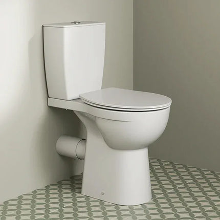 Ideal Standard Eurovit+ Comfort Height Close Coupled Toilet with Soft Close Seat - White