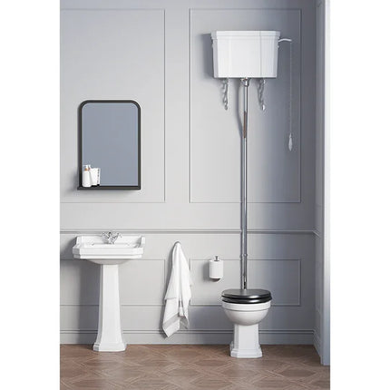 Ideal Standard Waverley High Level Cistern with Chrome Flush Pipe - Complete Pack
