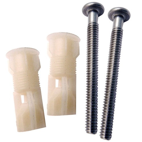 Toilet Seat Top Fix Grommet, White Nylon