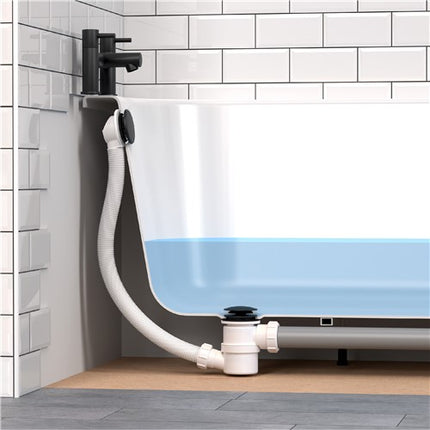 McAlpine HC2650UK Top Access Bath Waste & Trap | 50mm Seal | Chrome, Black, Brass or White | 4 Finishes