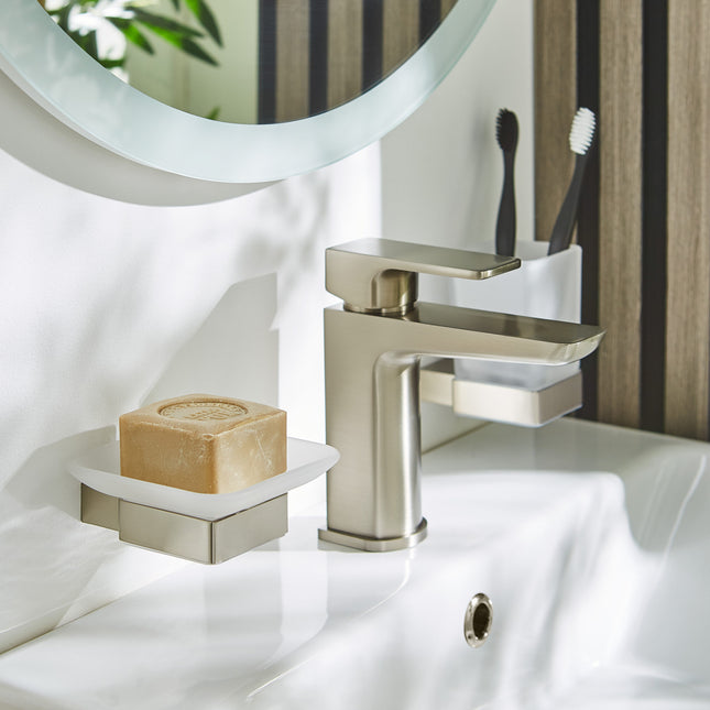 Kartell Premium Soap Dish Holder | Brushed Nickel | ACC326