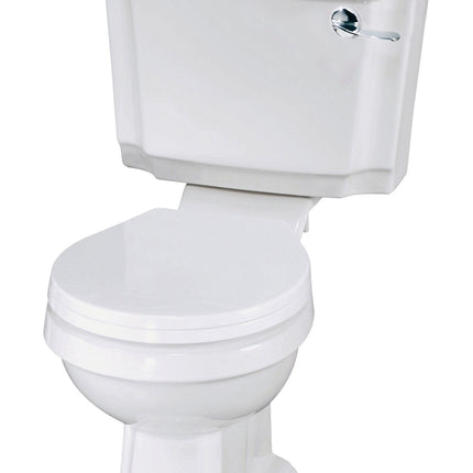 Nuie Legend Complete Bathroom Suite - White Basin, Pedestal & Close Coupled Toilet with Seat