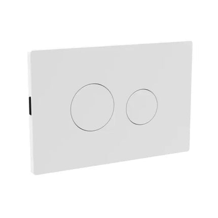 Round Pneumatic Flush Plate - Chrome, Black, Brushed Brass or Matt White | For XTY011S Cistern White