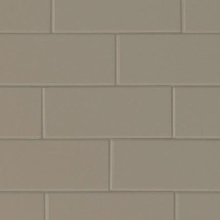 Wetwall Tile Collection - Metro Tile Effect Shower Wall Panels 2440x1220mm Mocha Tile
