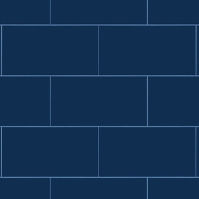 Wetwall Tile Collection - Metro Tile Effect Shower Wall Panels 2440x1220mm Navy tile
