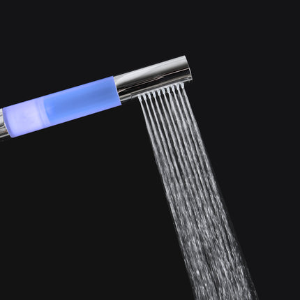 Euroshowers Round LED Shower Head | Temperature Colour Change | Chrome | ½" BSP