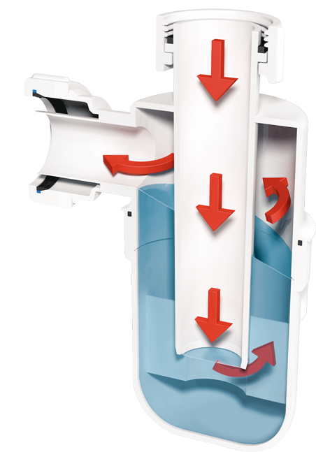 McAlpine AA10 Resealing Bottle Trap 75mm | Self-Ventilating | Adjustable Inlet