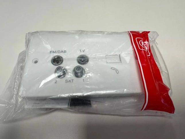 MK K3564DABWHI Double socket: FM & DAB/TV/SAT 1/SAT 2/Telephone