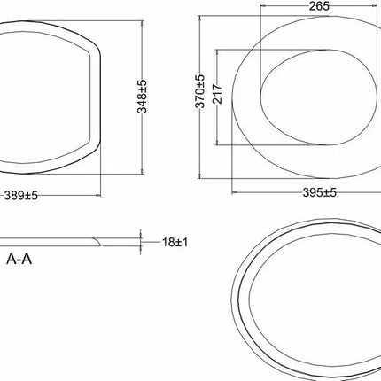 Burlington S13 Gloss White Traditional Toilet Seat | Carbamide | Chrome Hinges
