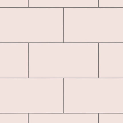 Wetwall Tile Collection - Metro Tile Effect Shower Wall Panels 2440x1220mm Blush Tile