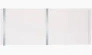 Neptune 200mm x 2600mm PVC Wall / Ceiling Panel - Moderna White Gloss/silver(Pack of 5)