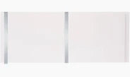 Neptune 200mm x 2600mm PVC Wall / Ceiling Panel - Moderna White Gloss/silver(Pack of 5)