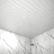 Neptune 200mm x 2600mm PVC Wall / Ceiling Panel - Moderna White Gloss/silver(Pack of 5)