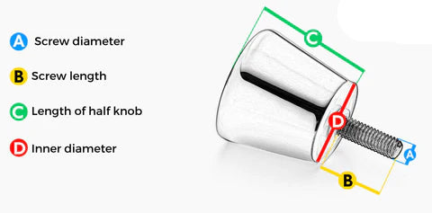 Shower Door Handle/Knob Chrome /Zinc Alloy Quality ,NOT CHEAP PLASTIC