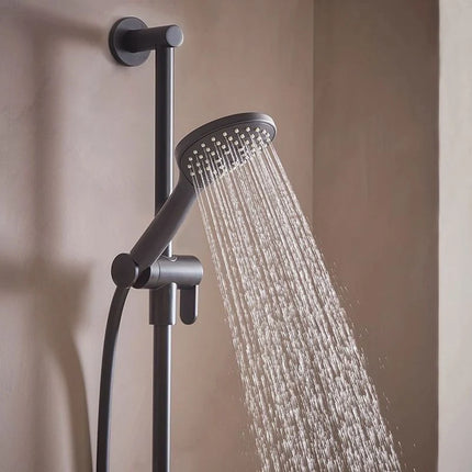 Tavistock Axiom Dual Function Push Button Thermostatic Shower System – Matt Black | 250mm Head | 10-Year Guarantee