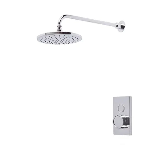 Tavistock Axiom Single Function Push Button Concealed Shower System with Overhead | SAX2377