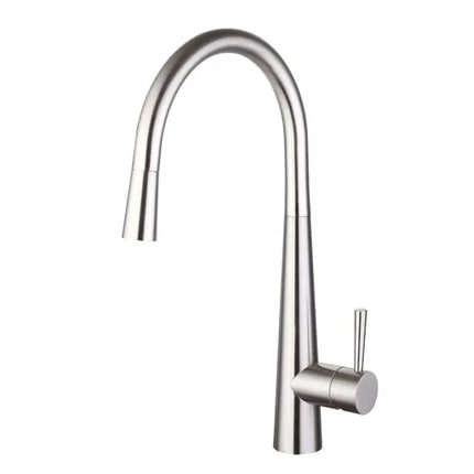 Trisen Jema Pull-Out Single Lever Kitchen Mixer Tap | Chrome, Matt Black, Brushed Brass & Nickel Chrome