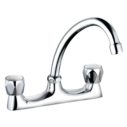 Trisen Two Handle Chrome Deck Sink Mixer