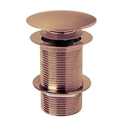 BC Designs Push Down Basin Waste Unslotted - Brushed Copper Brass