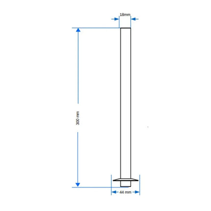Chrome Radiator Valve Pipe Sleeve Kit - Pair with Floor Plates (300mm & 130mm)