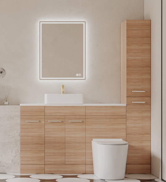 Poly Marble Worktop | Gloss White | 2000 x 335 x 15mm | Can Be Cut to Size